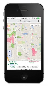 iphone-codeforcary-map